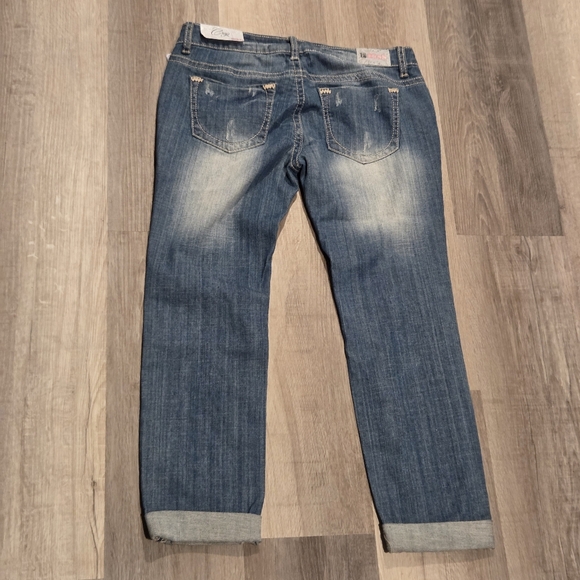 1st Kiss Size 7 Denim Crop Jeans - Picture 3 of 6